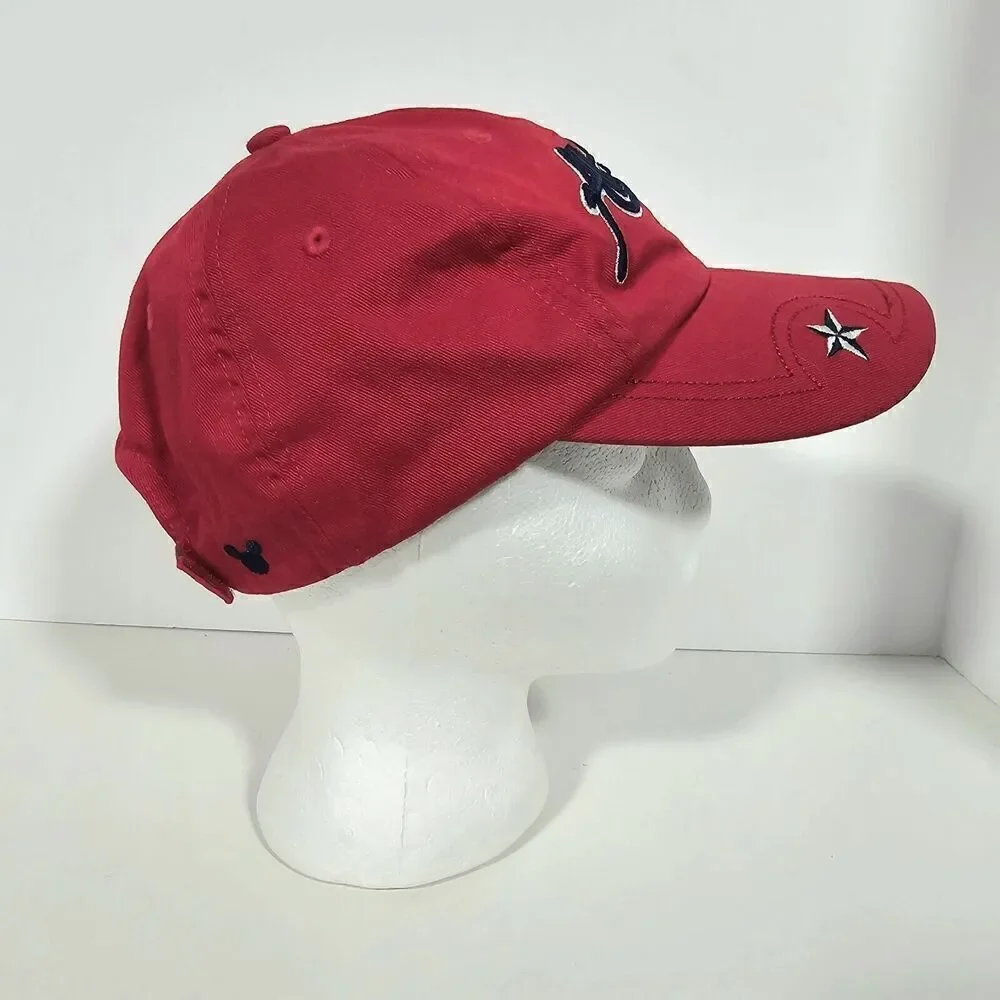 Disney Mickey‎ Mouse All Star #28 Baseball Hat Youth Size Large Red Adjustable